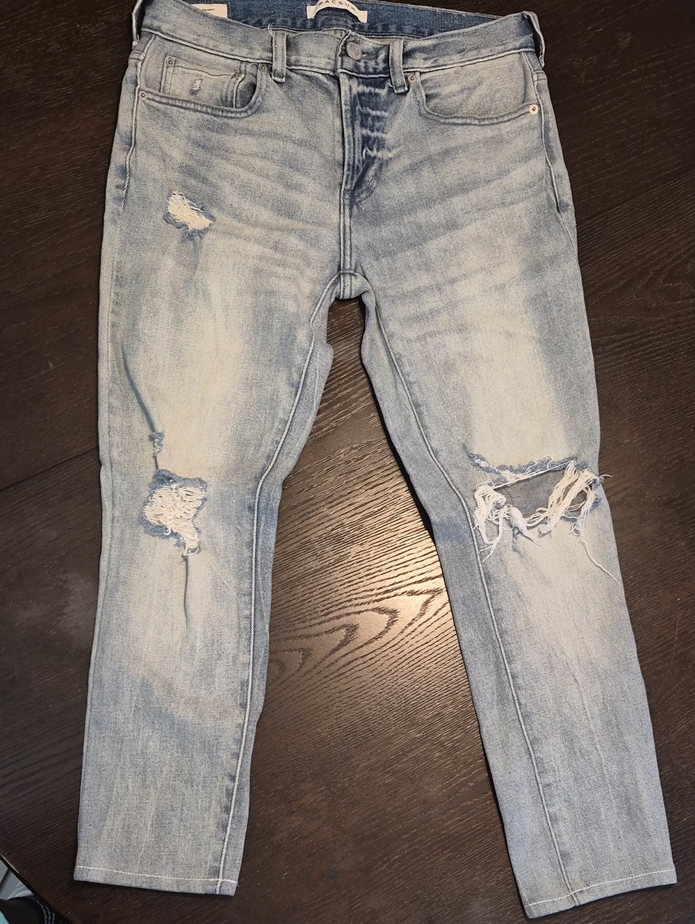 PacSun Light Distressed Skinny Jeans - Picture 1 of 4
